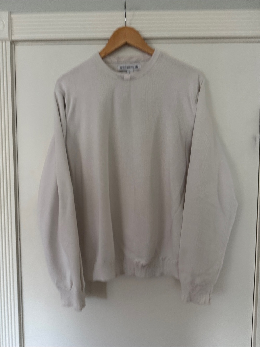 Amazon Essentials Men's Crewneck Sweater in Light Beige